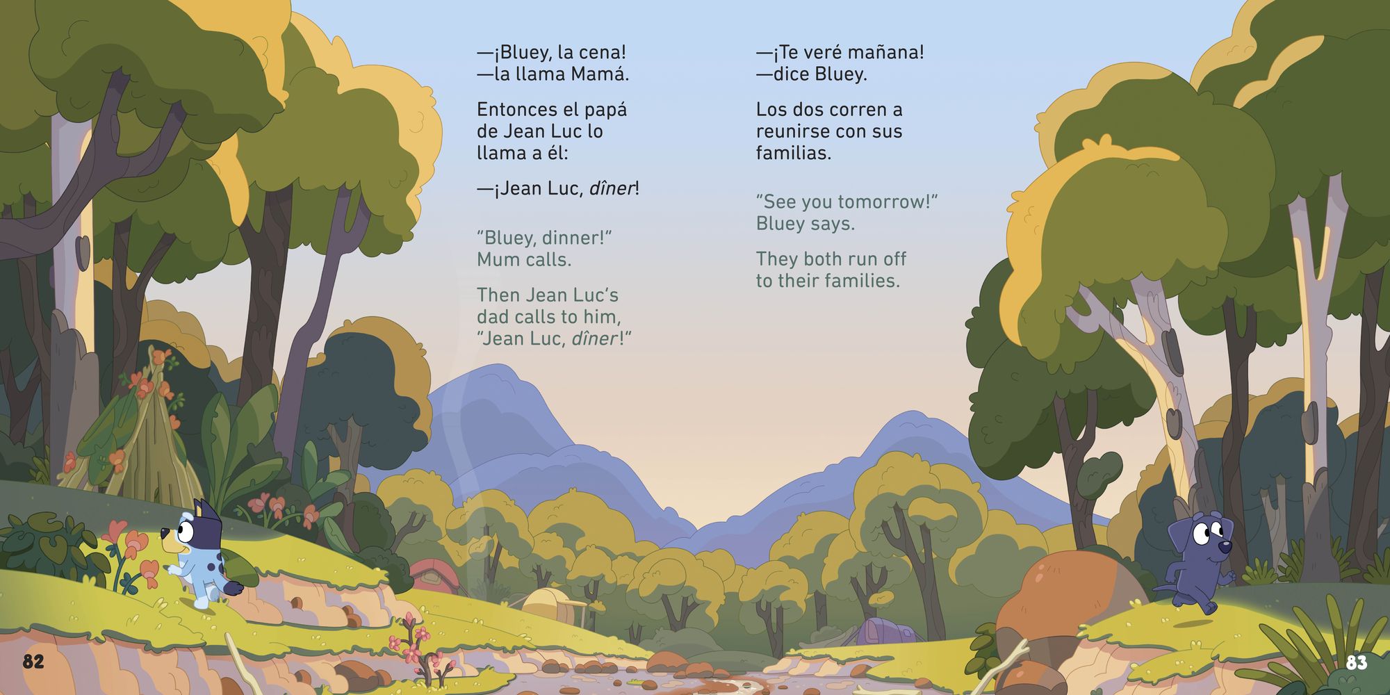 Bluey: Camping and Other Stories/Campamento y otros cuentos (Bilingual English- Spanish Edition)