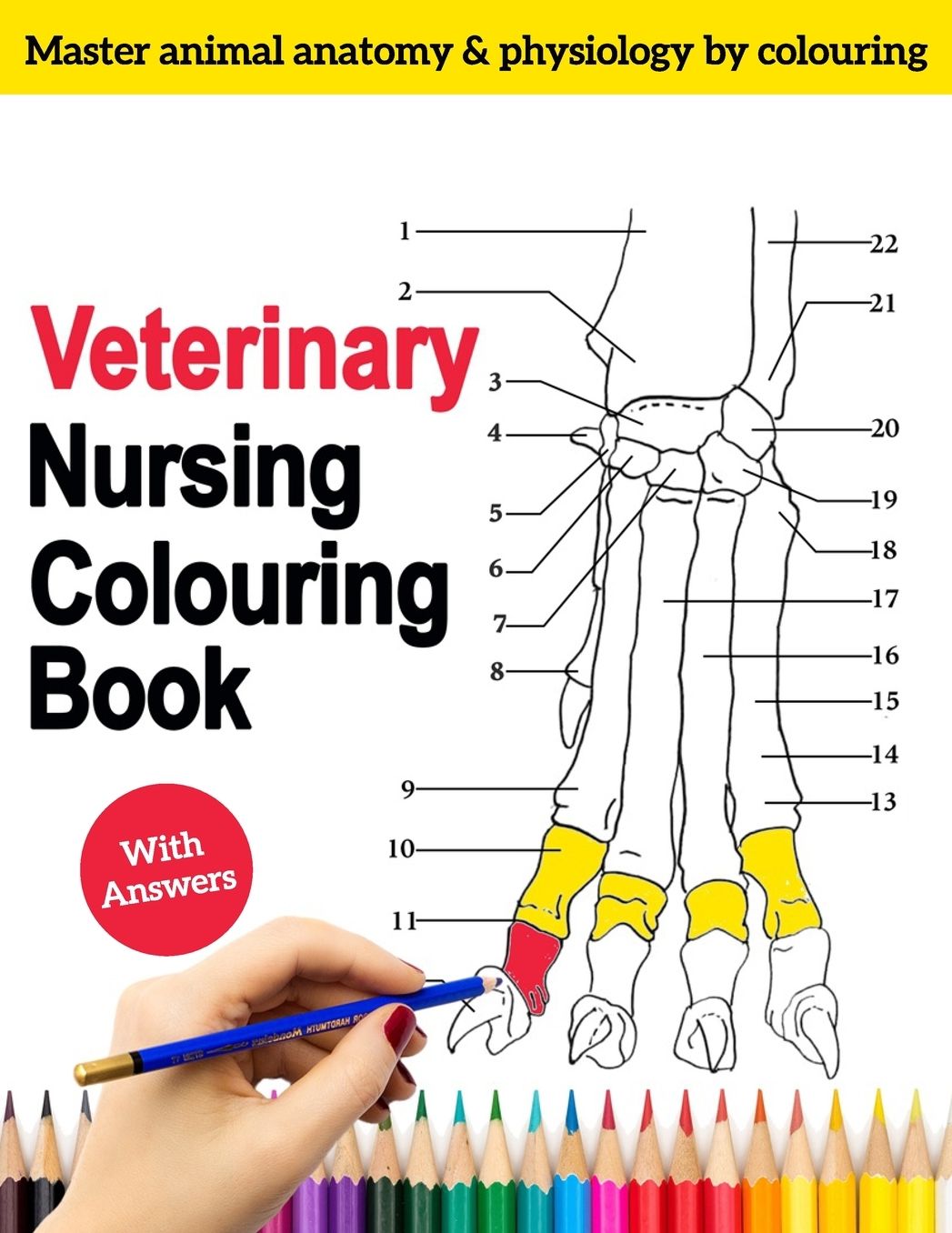 Veterinary Nursing Colouring Book - Master Animal Anatomy and Physiology by Colouring: The Complete Veterinary Nursing Workbook and Colouring for Vet Tech, Adults and students. Contains Dog, Horse, Cats etc. - perfect Gifts