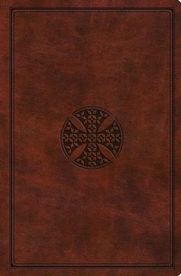 ESV Value Compact Bible (TruTone, Chestnut, Mosaic Cross Design)