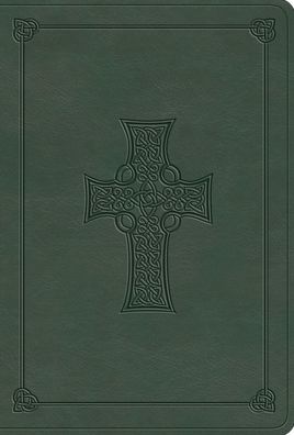 ESV Large Print Value Compact Bible (TruTone, Quiet Forest, Celtic Cross Design)