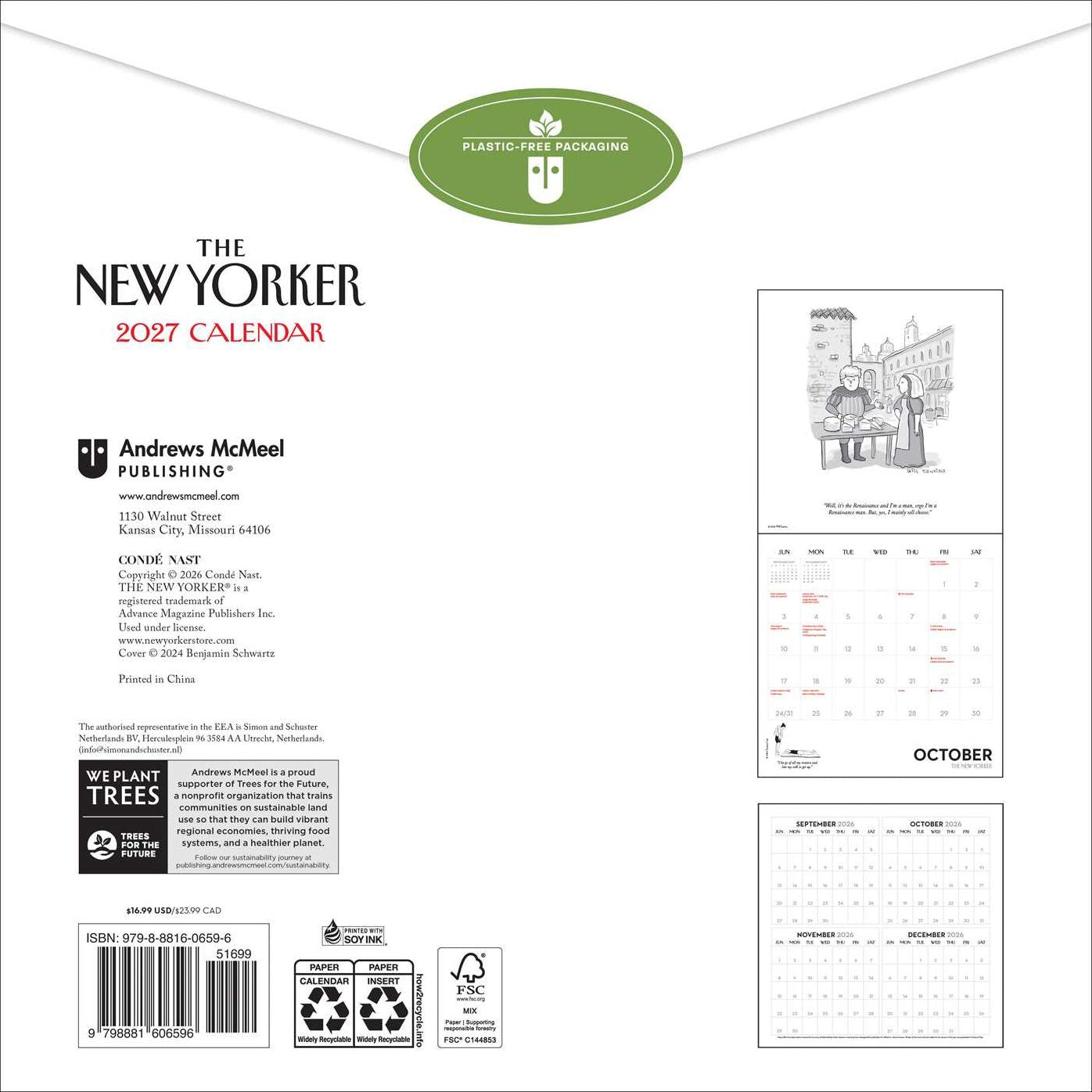 2027 Cartoons from The New Yorker Wall Calendar
