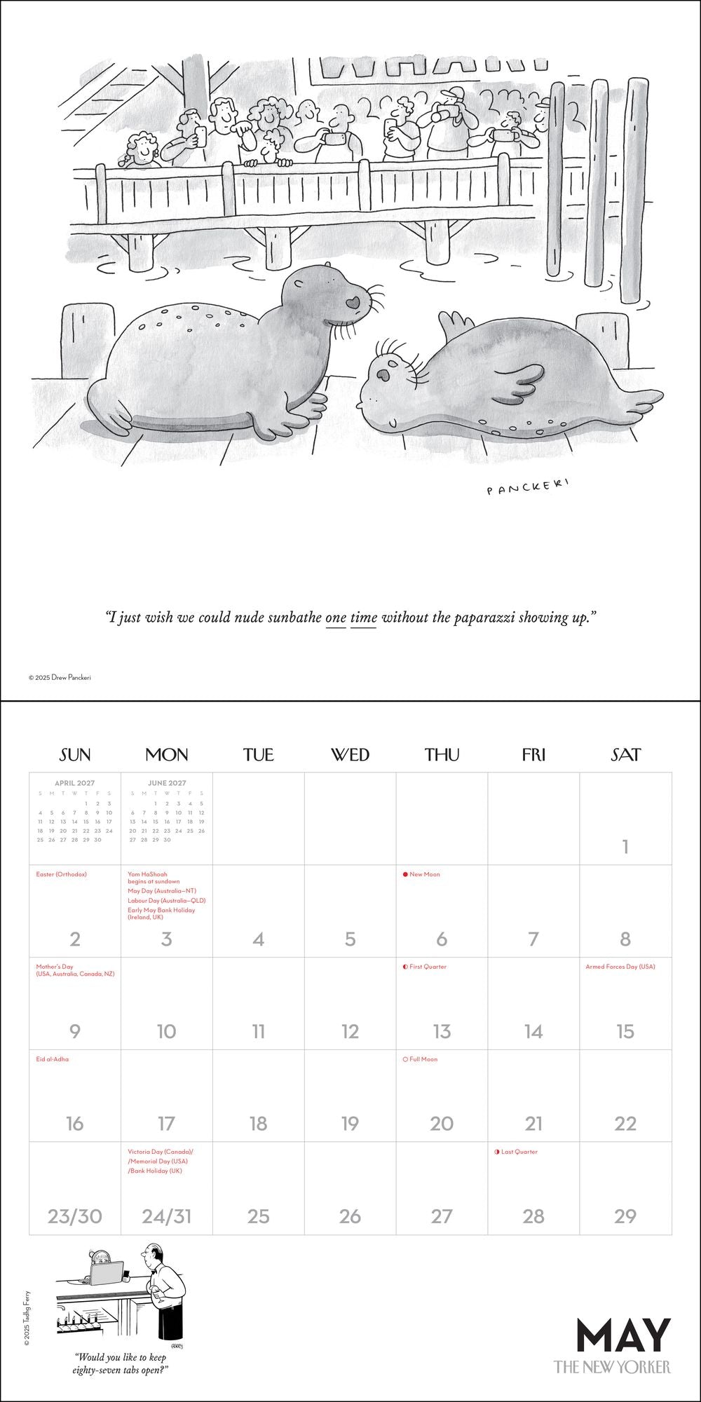 2027 Cartoons from The New Yorker Wall Calendar