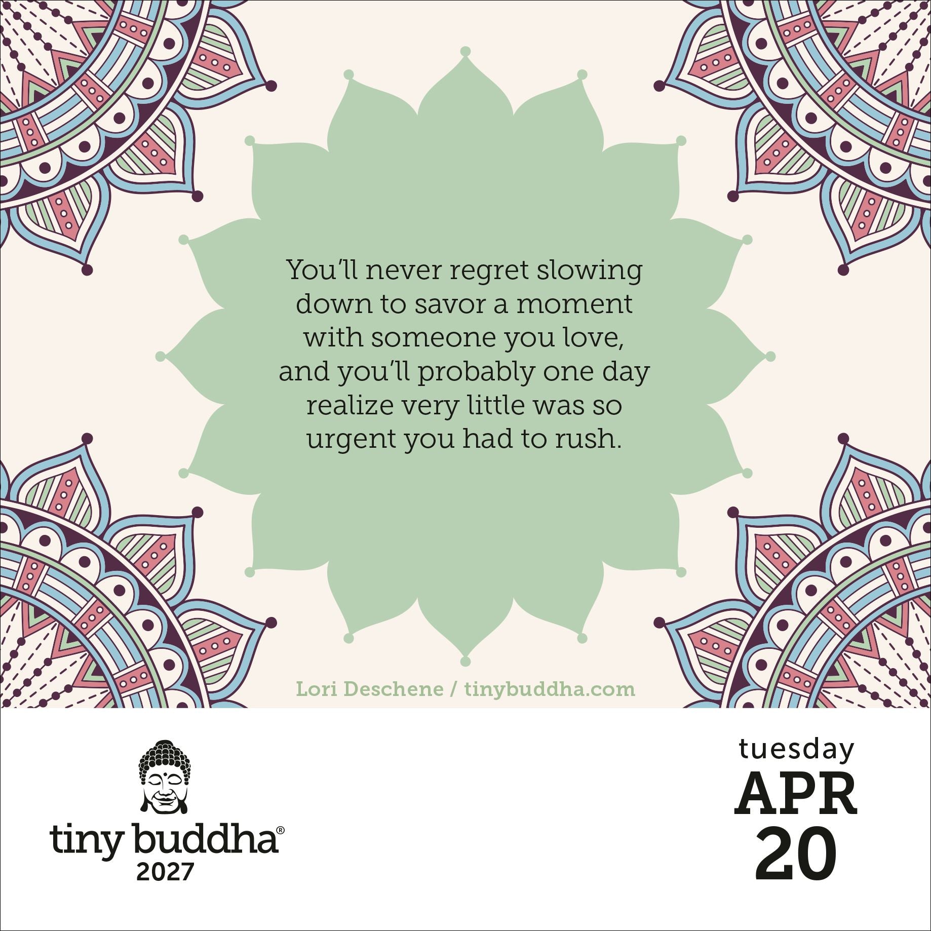 2027 Tiny Buddha Day-to-Day Calendar