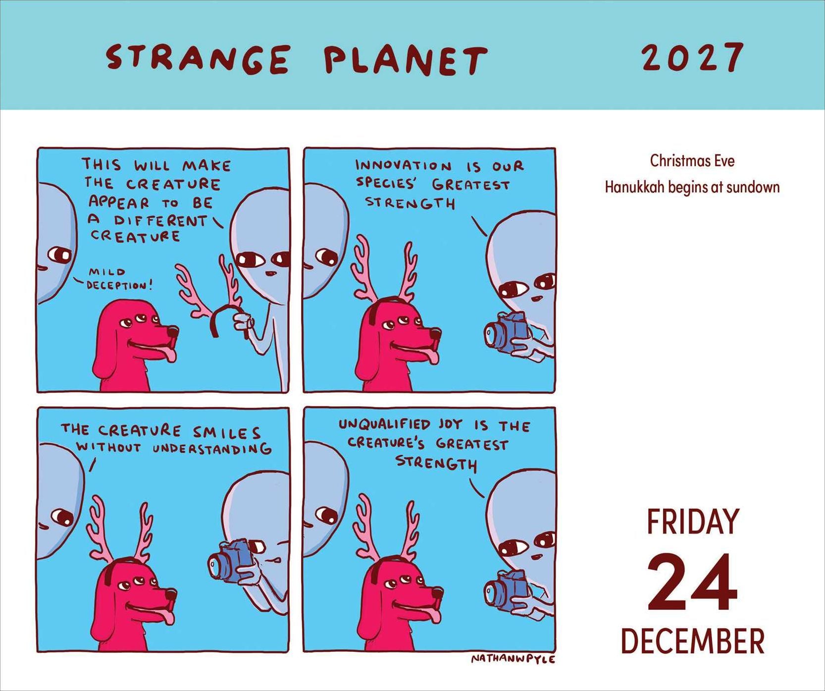 2027 Strange Planet Day-to-Day Calendar