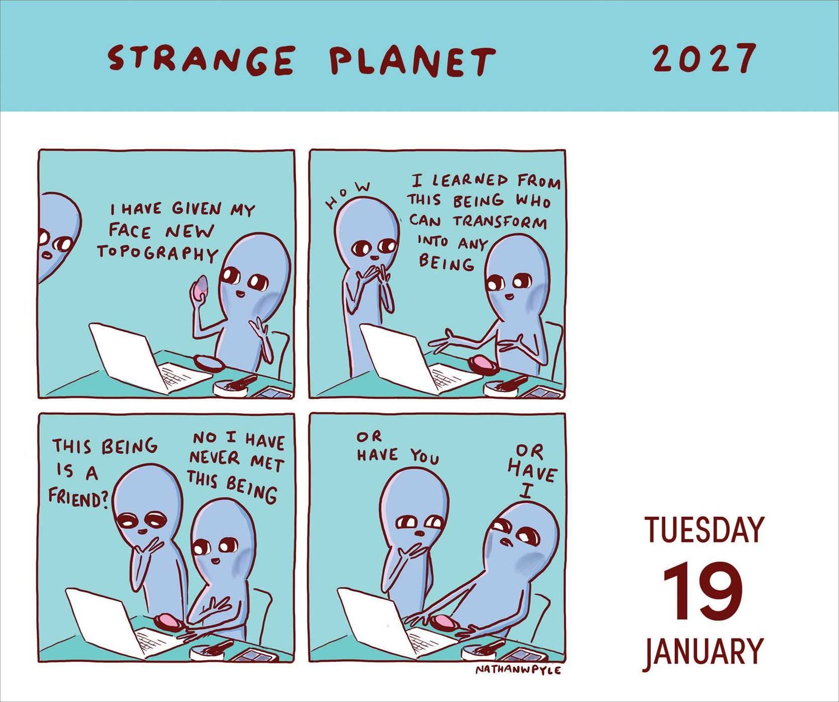 2027 Strange Planet Day-to-Day Calendar