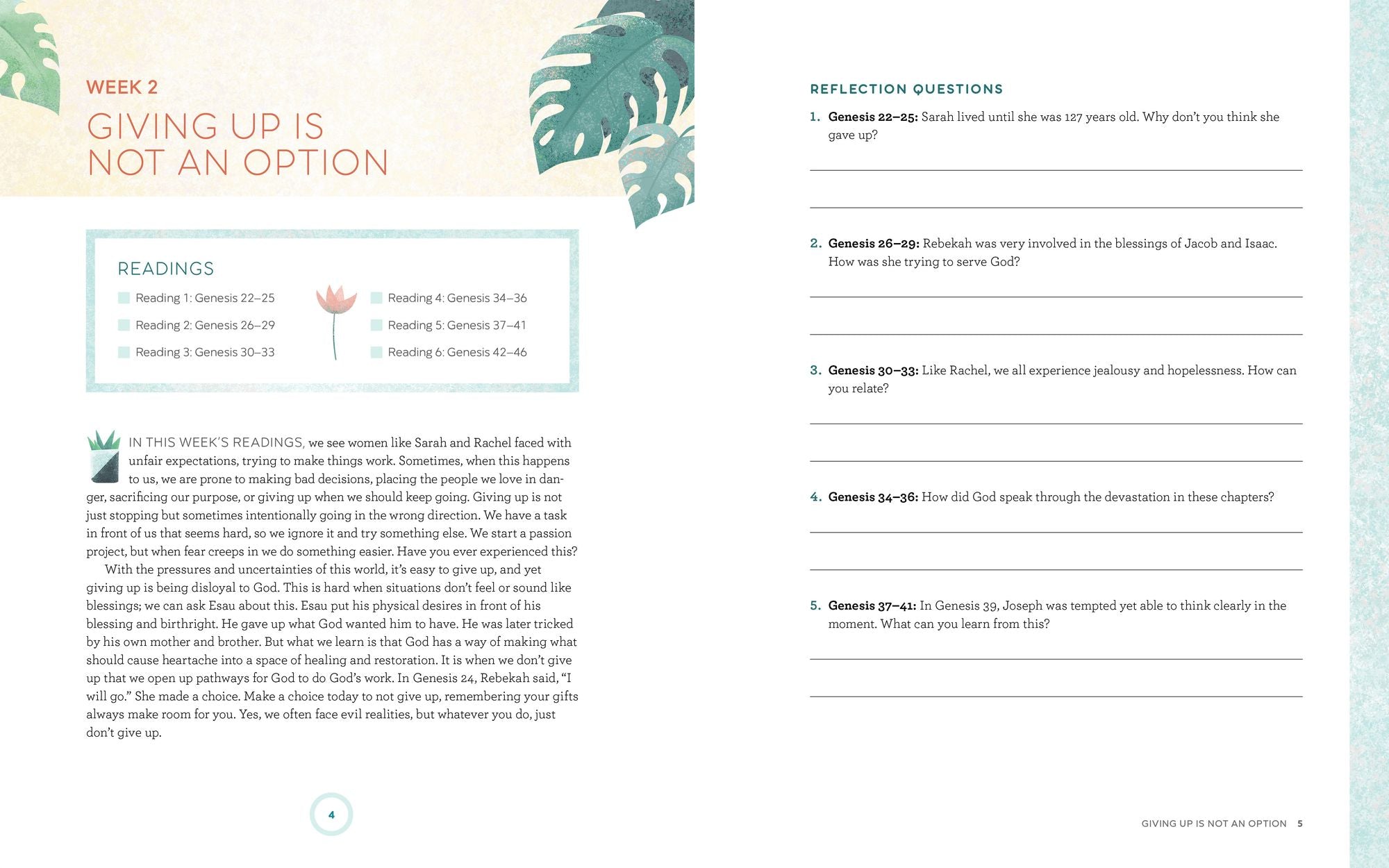 The Bible in 52 Weeks Workbook: A Yearlong Bible Study for Women