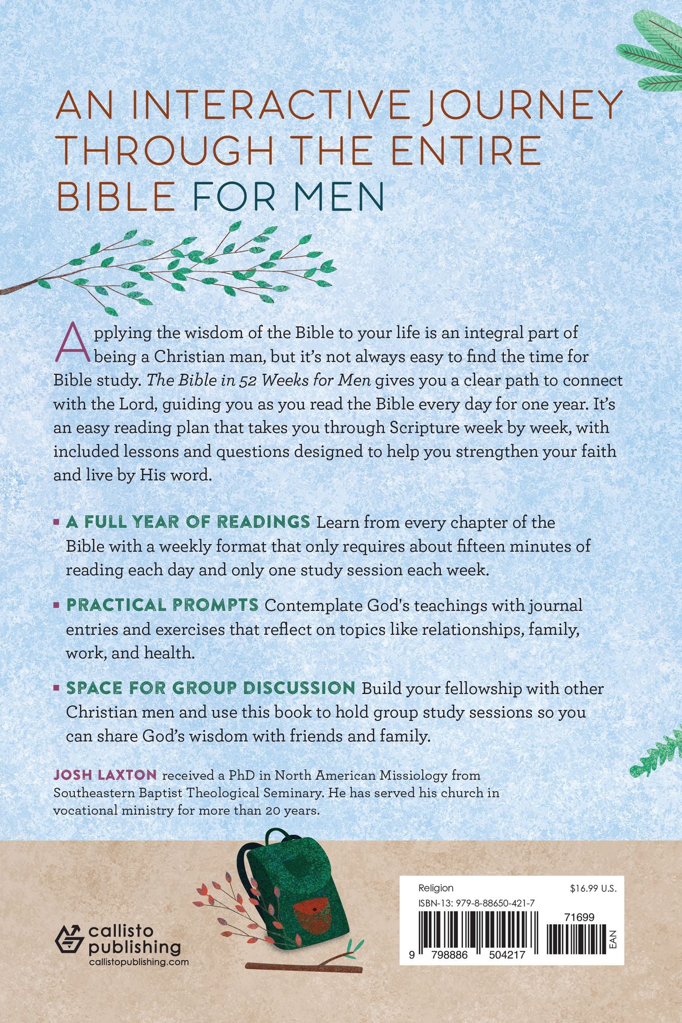 The Bible in 52 Weeks for Men: A Yearlong Bible Study