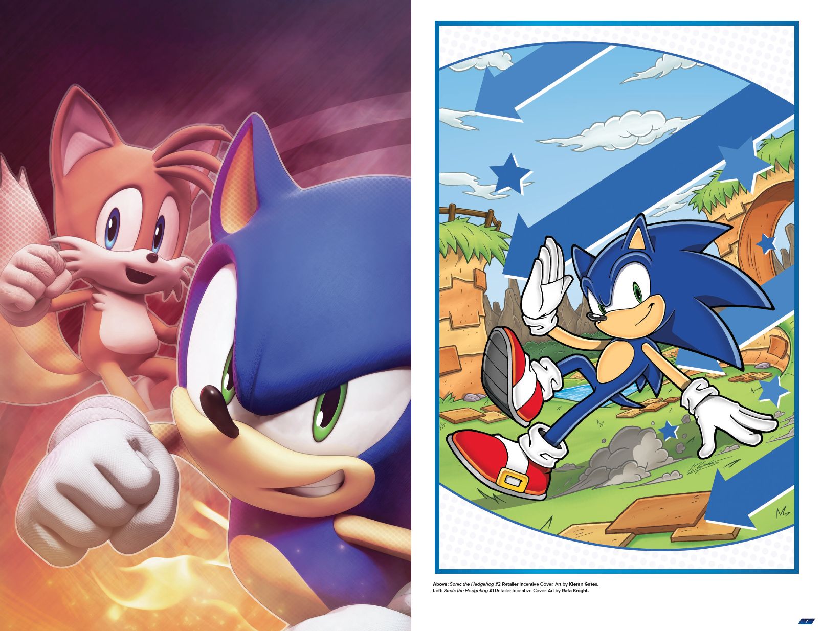 Sonic the Hedgehog: The IDW Comic Covers, Vol. 1