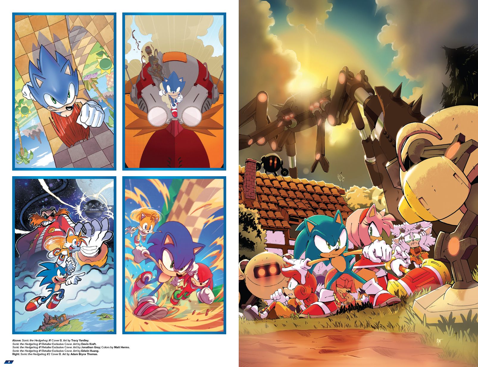 Sonic the Hedgehog: The IDW Comic Covers, Vol. 1