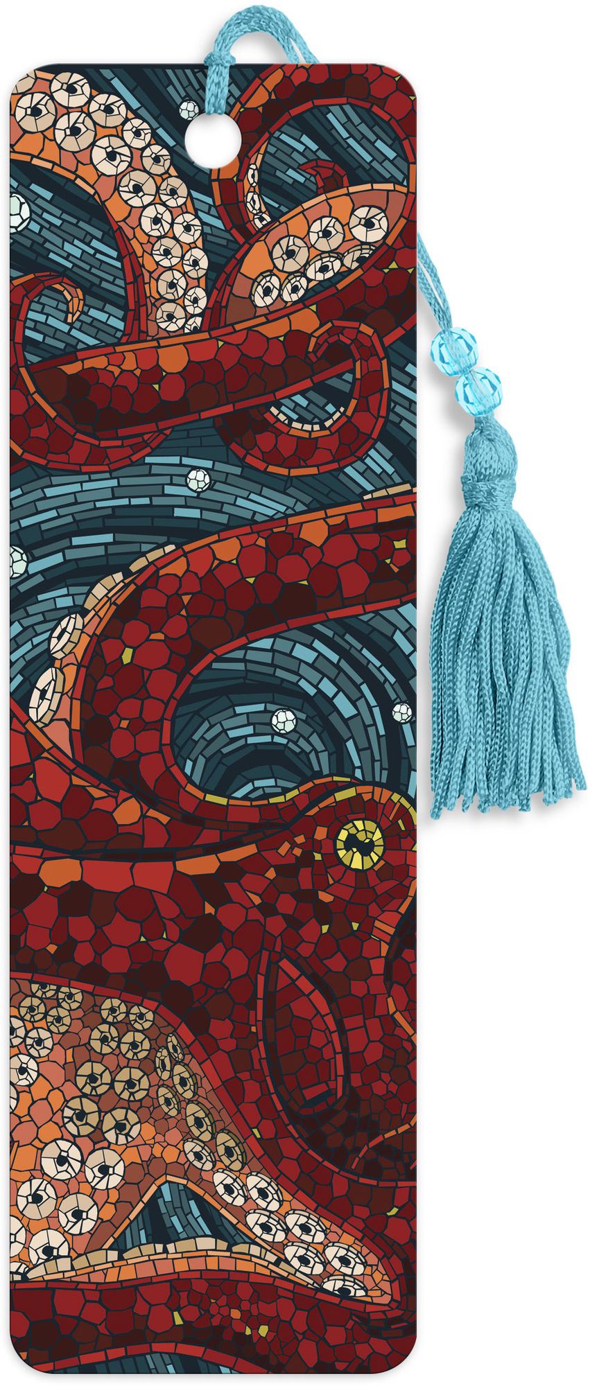 Lantern Press - Octopus Mosaic - BN Premier Bookmark