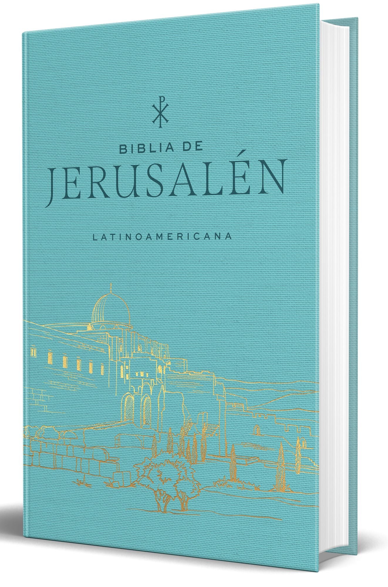 Biblia Católica Biblia de Jerusalén Latinoamericana, tapa dura, tela azul turquesa, edición de regalo / Spanish Jerusalem Bible, Latin American Edition, HC