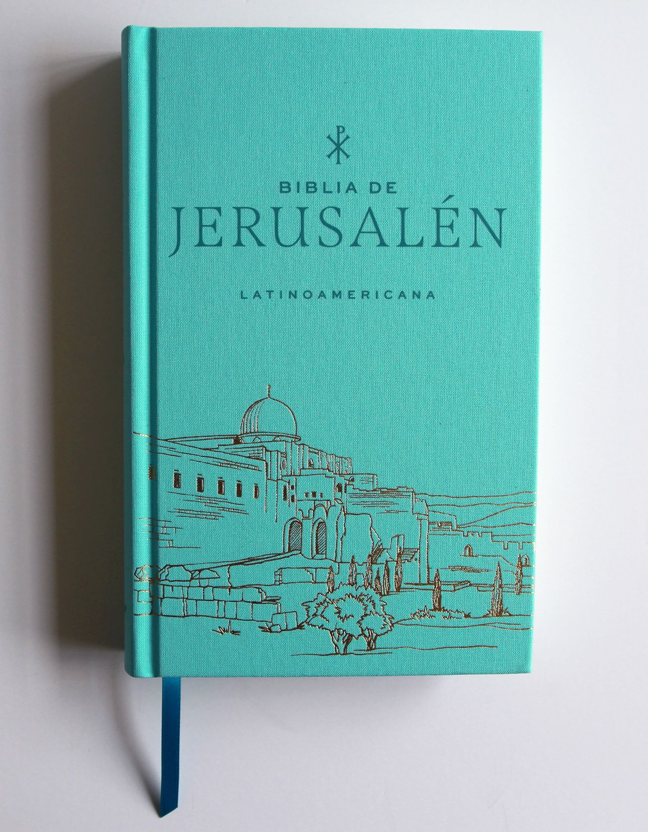 Biblia Católica Biblia de Jerusalén Latinoamericana, tapa dura, tela azul turquesa, edición de regalo / Spanish Jerusalem Bible, Latin American Edition, HC