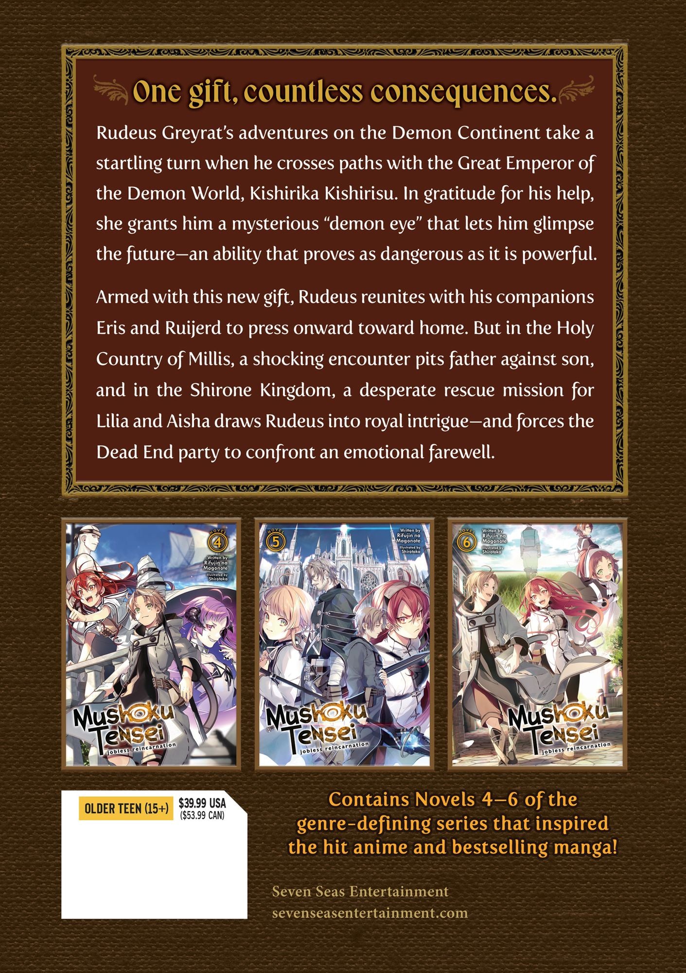 Mushoku Tensei: Jobless Reincarnation Deluxe Edition 2 (Light Novel) (Vol. 4-6 Hardcover Omnibus)