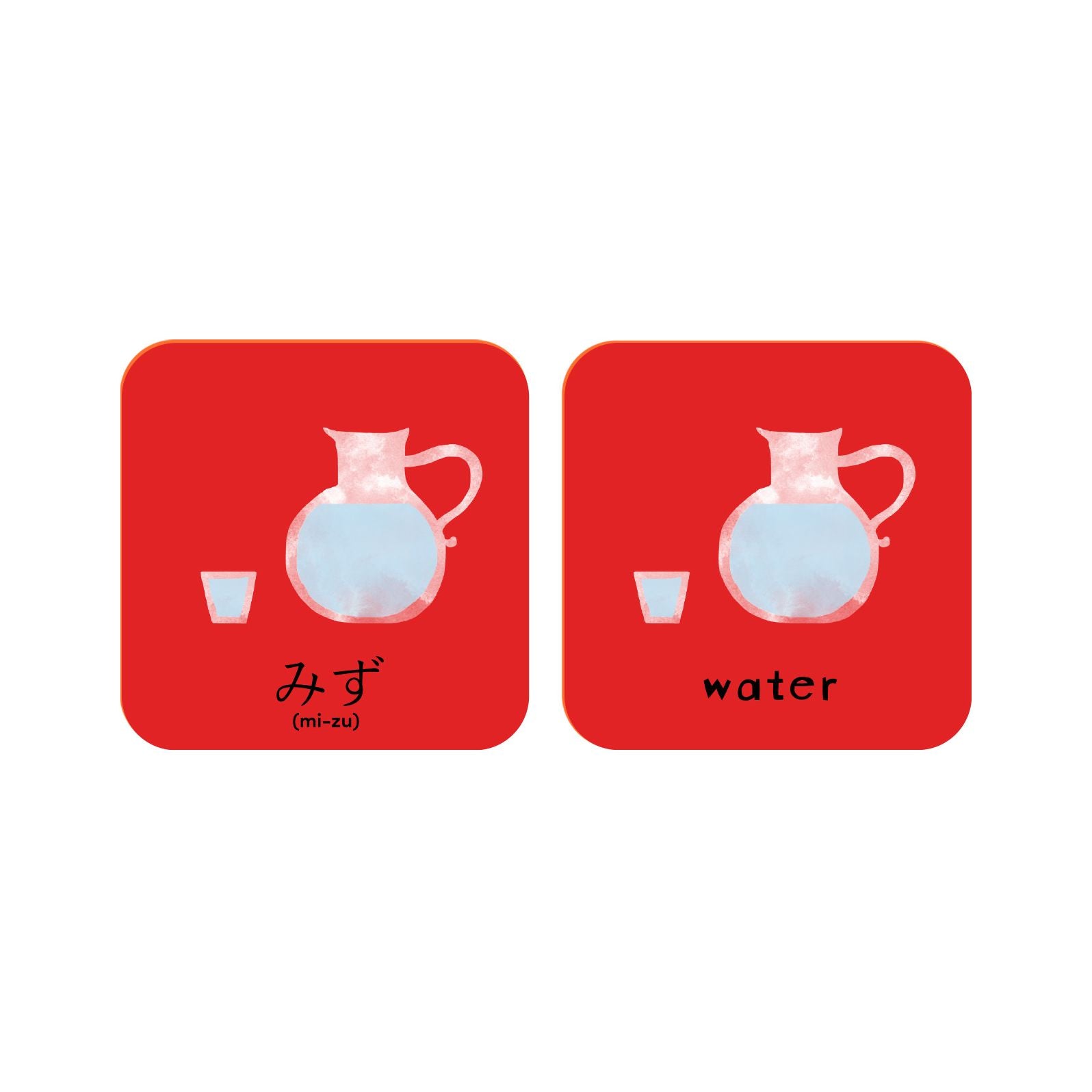 Minilingo Japanese / English Bilingual Flashcards: Bilingual memory game with Japanese & English cards