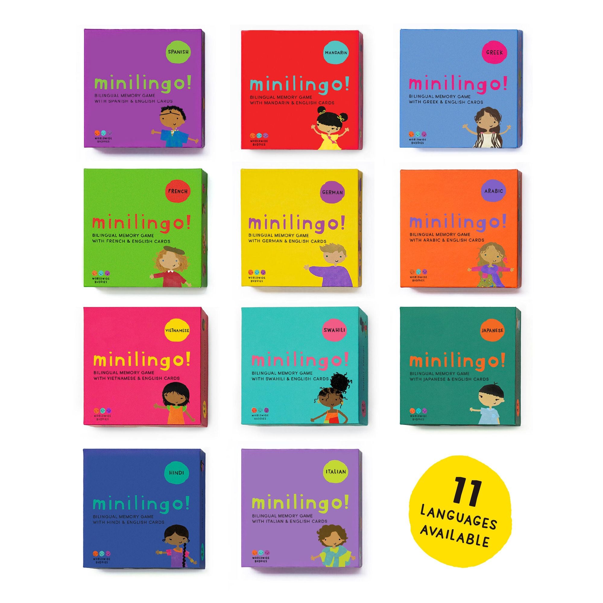 Minilingo Japanese / English Bilingual Flashcards: Bilingual memory game with Japanese & English cards